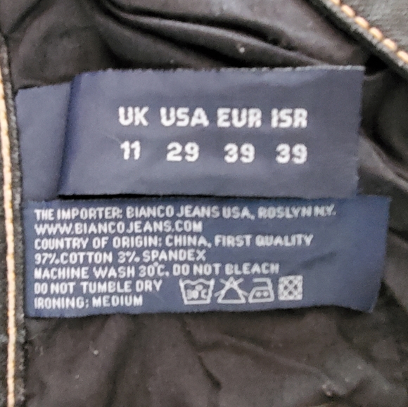 Bianco Dark Skinny Jeans - Picture 13 of 13